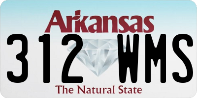 AR license plate 312WMS