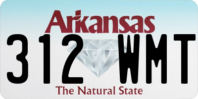 AR license plate 312WMT