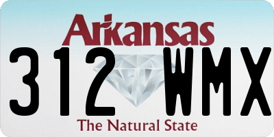 AR license plate 312WMX