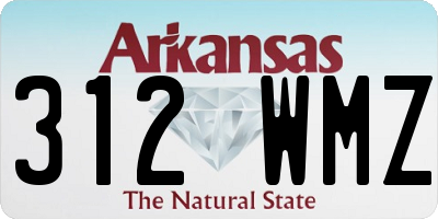 AR license plate 312WMZ