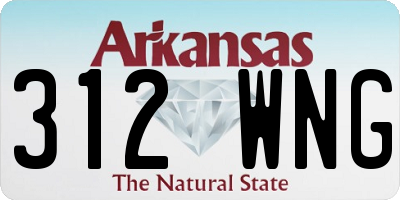 AR license plate 312WNG