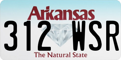 AR license plate 312WSR