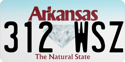 AR license plate 312WSZ
