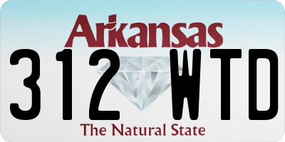 AR license plate 312WTD