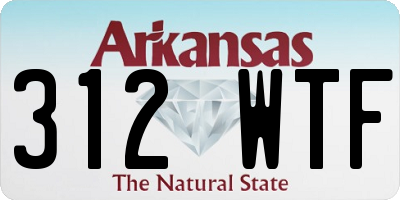 AR license plate 312WTF