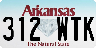 AR license plate 312WTK