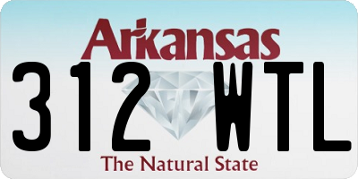 AR license plate 312WTL