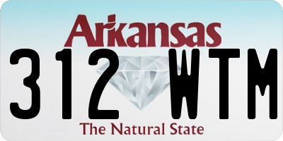 AR license plate 312WTM