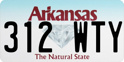 AR license plate 312WTY