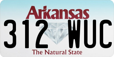AR license plate 312WUC