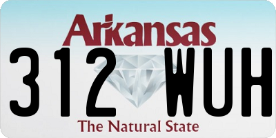 AR license plate 312WUH