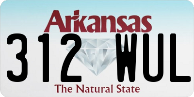 AR license plate 312WUL