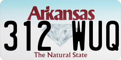 AR license plate 312WUQ
