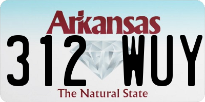 AR license plate 312WUY