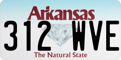 AR license plate 312WVE