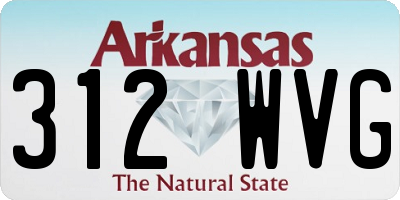 AR license plate 312WVG