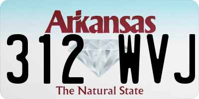 AR license plate 312WVJ