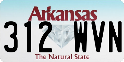AR license plate 312WVN