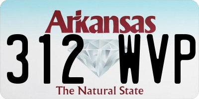 AR license plate 312WVP