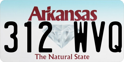 AR license plate 312WVQ