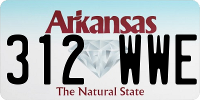 AR license plate 312WWE