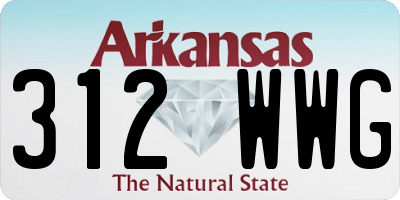 AR license plate 312WWG