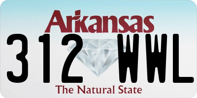 AR license plate 312WWL