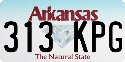 AR license plate 313KPG