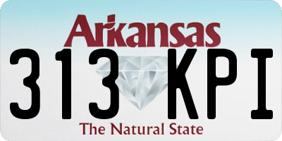 AR license plate 313KPI