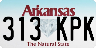 AR license plate 313KPK