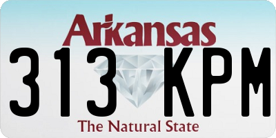 AR license plate 313KPM