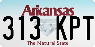 AR license plate 313KPT