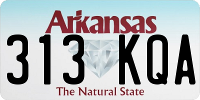 AR license plate 313KQA
