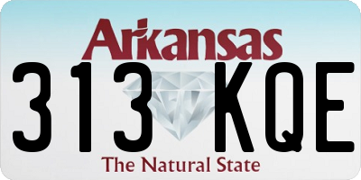 AR license plate 313KQE