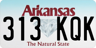 AR license plate 313KQK