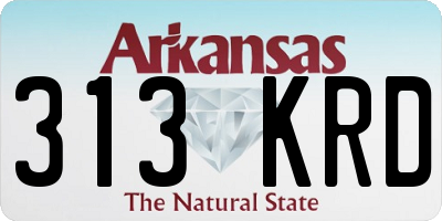 AR license plate 313KRD