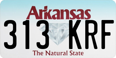 AR license plate 313KRF