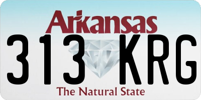 AR license plate 313KRG