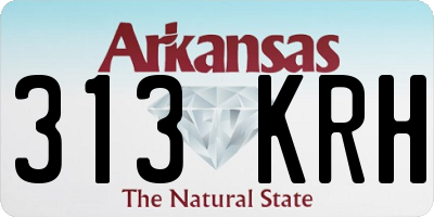 AR license plate 313KRH