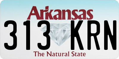 AR license plate 313KRN