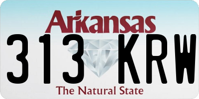AR license plate 313KRW
