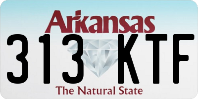 AR license plate 313KTF