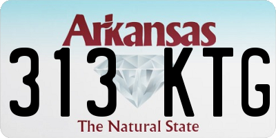 AR license plate 313KTG