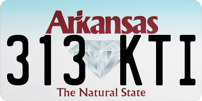 AR license plate 313KTI