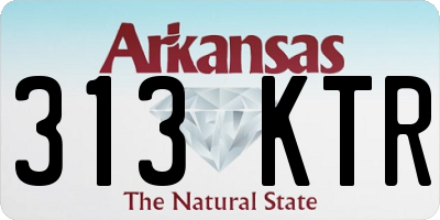 AR license plate 313KTR