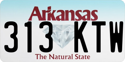 AR license plate 313KTW