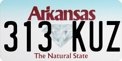AR license plate 313KUZ