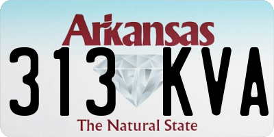 AR license plate 313KVA