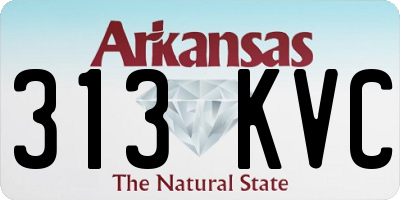 AR license plate 313KVC