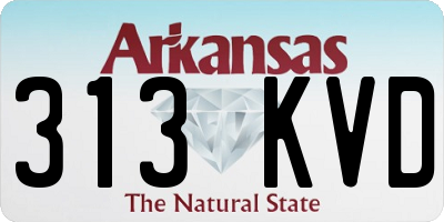 AR license plate 313KVD